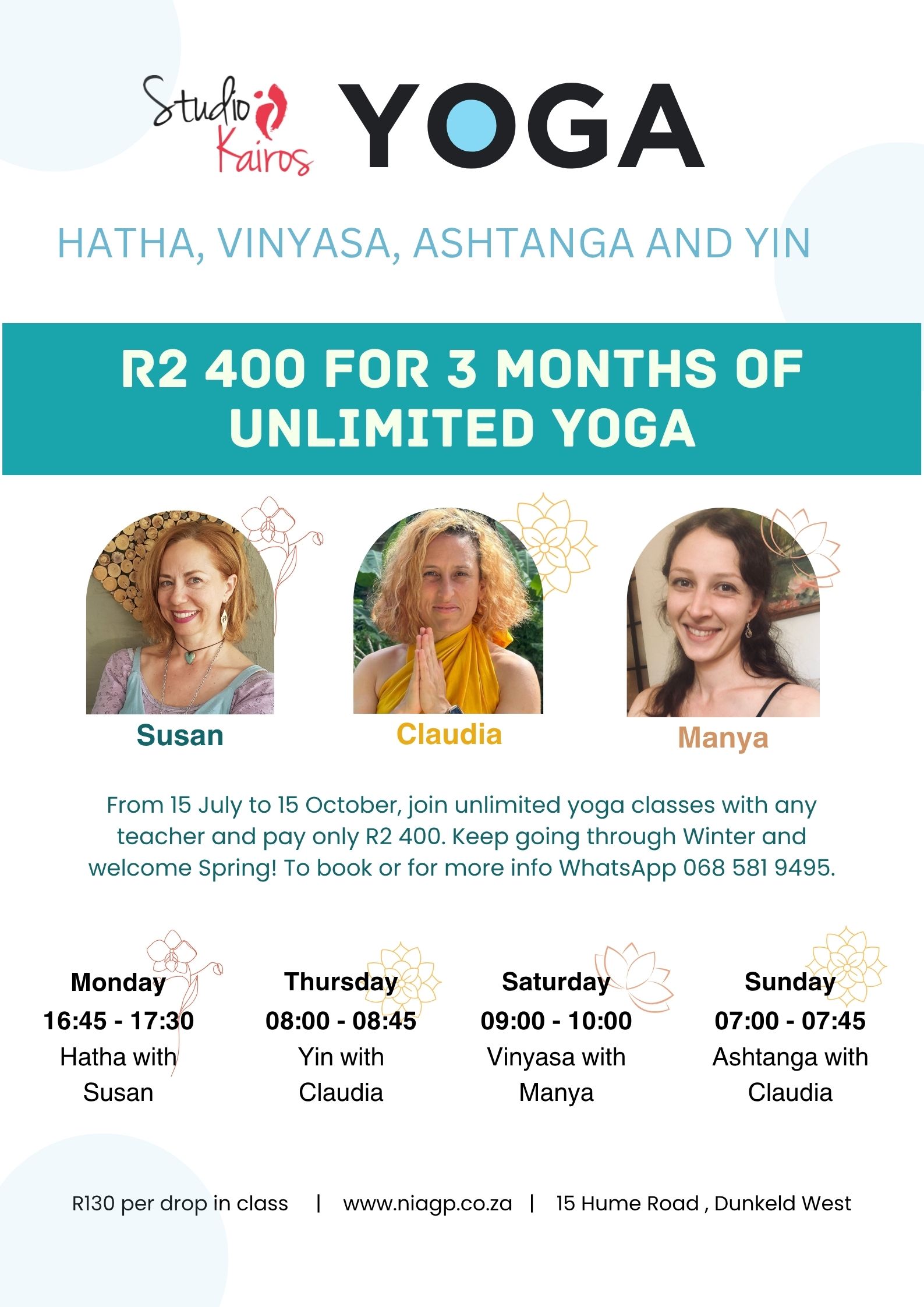 3 Yoga July promo