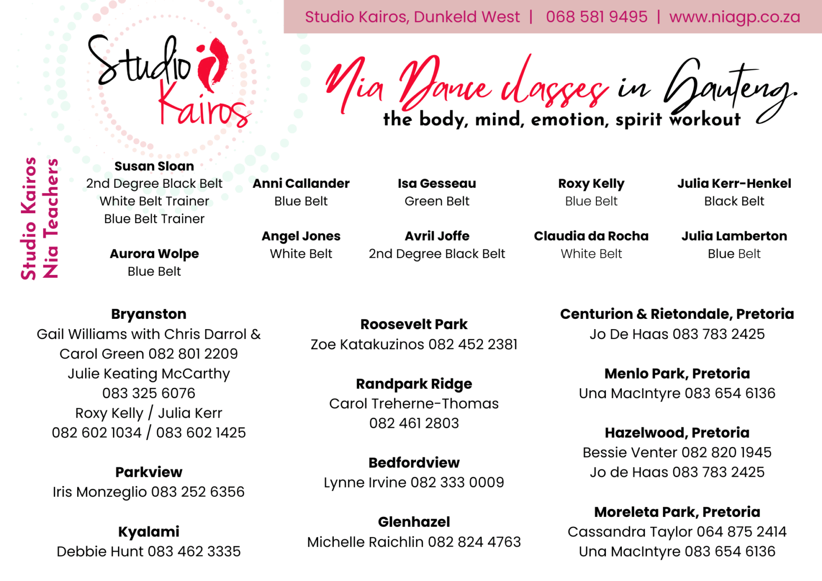 Gauteng Nia Classes (1)