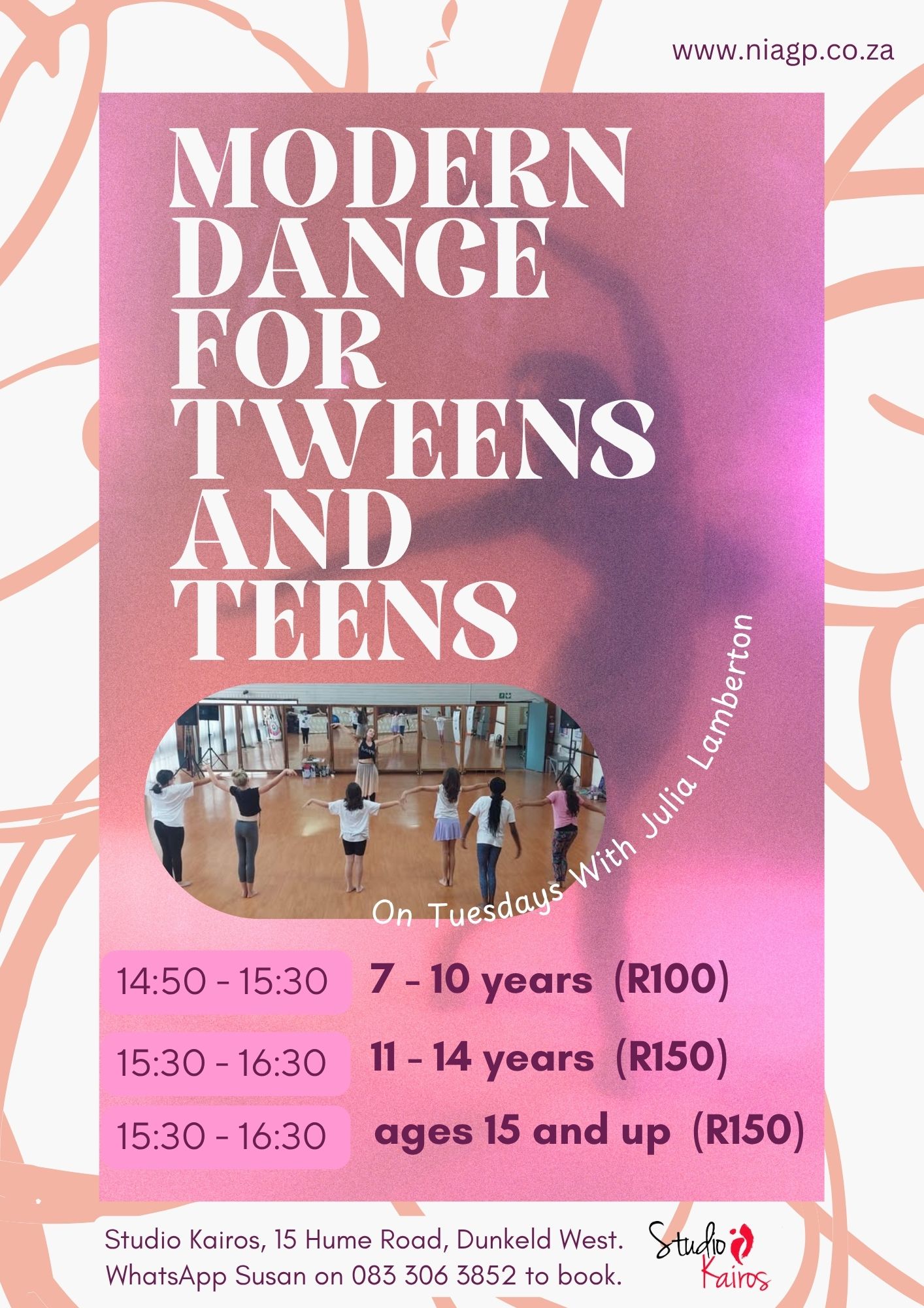 Modern Dance July flyer